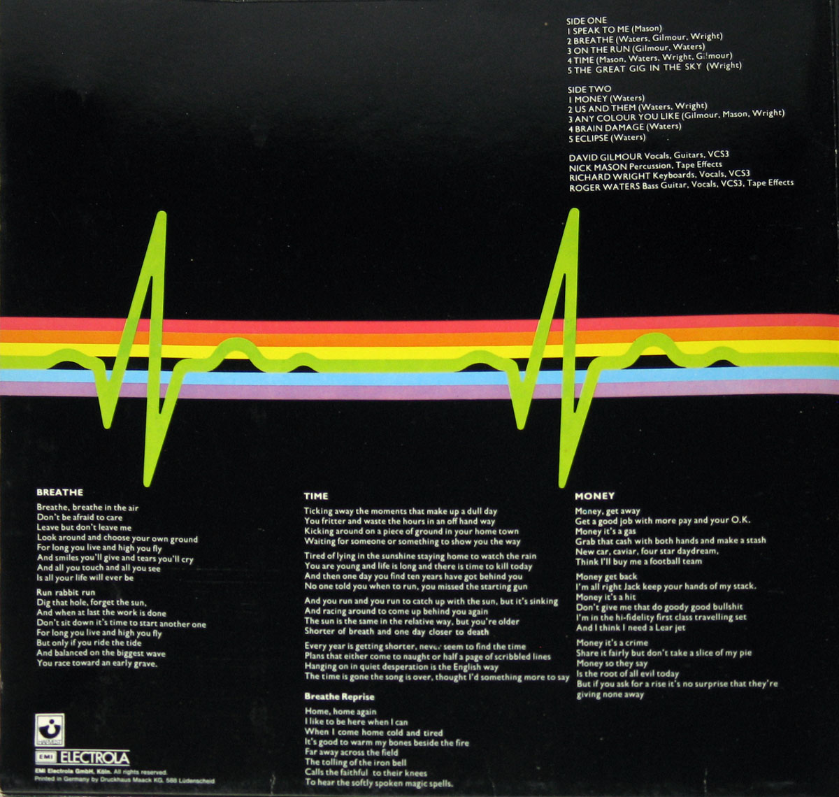 High Resolution Photo #2 PINK FLOYD Dark Side Moon Quadro 